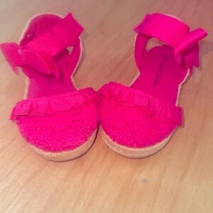 Koala Kids baby girls size 5 pink dress sandals Velcro